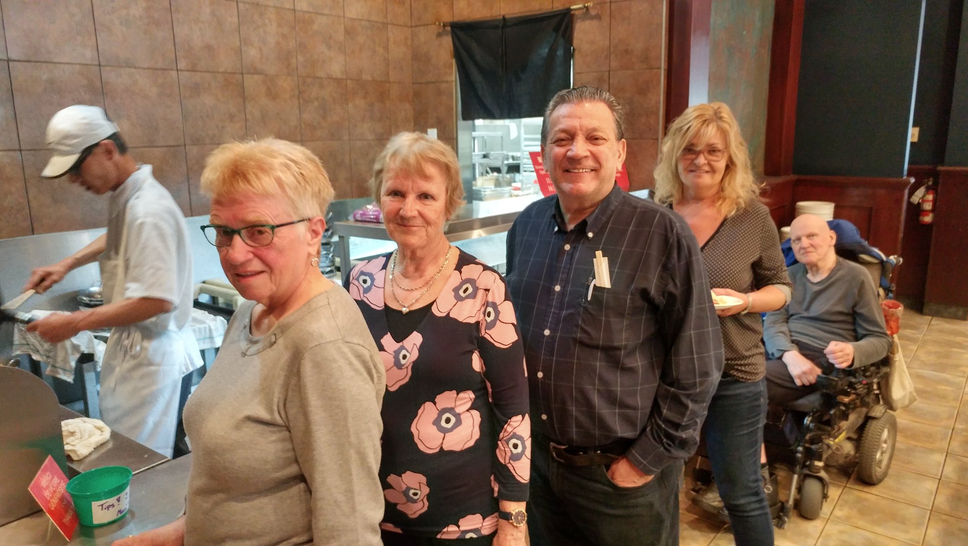 Church members enjoying fellowship at a community event