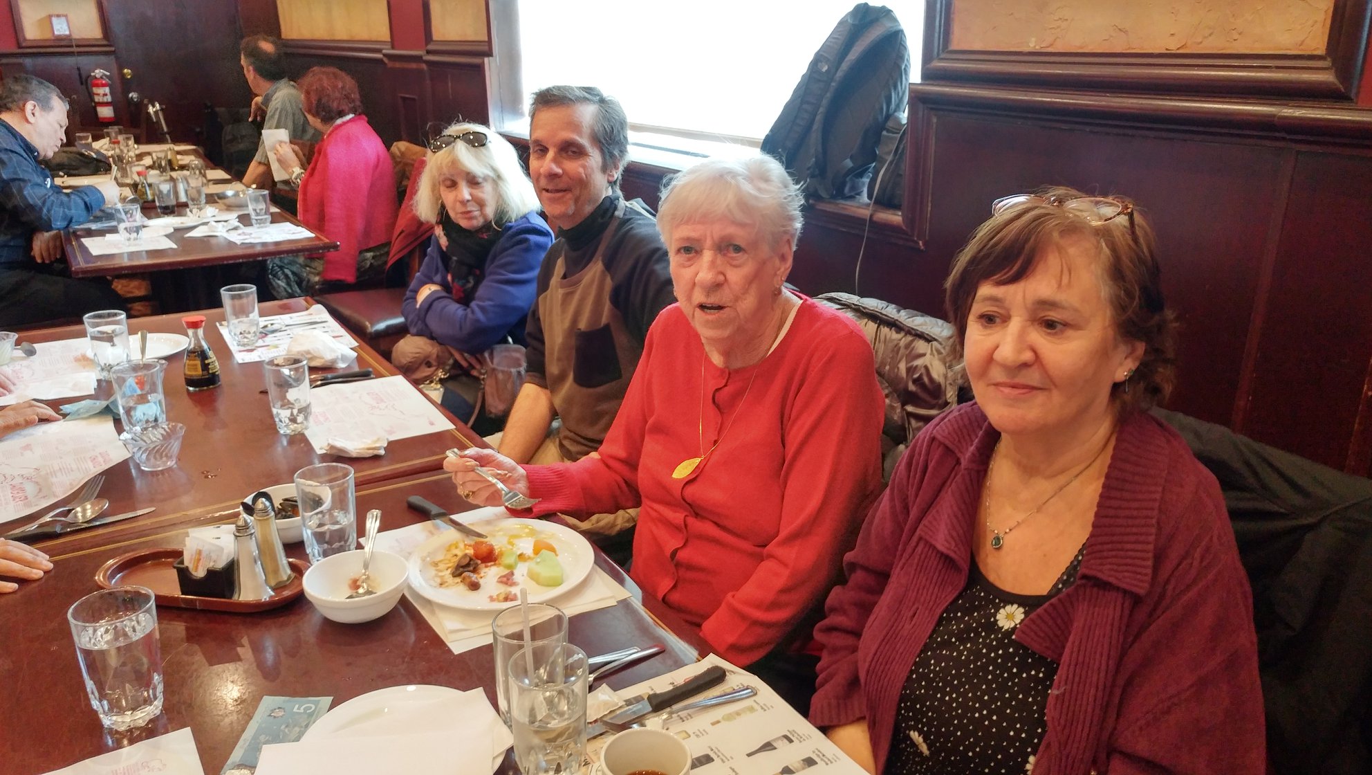 Community fellowship gathering at a shared meal